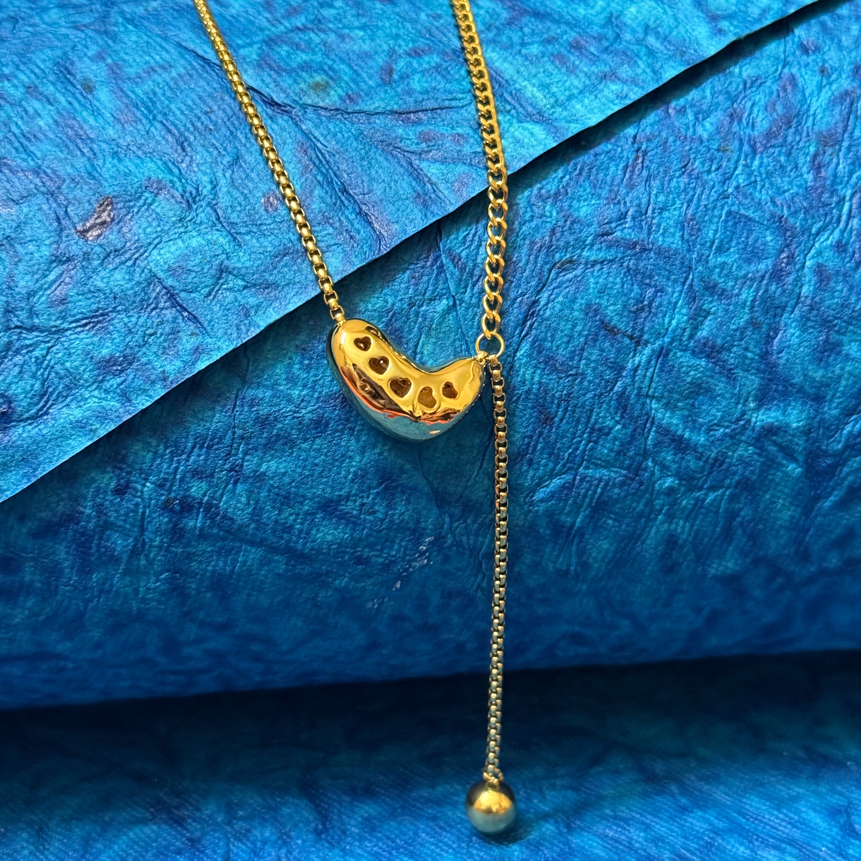 18k Gold Plated Chunky Love Chain - Anti Tarnish