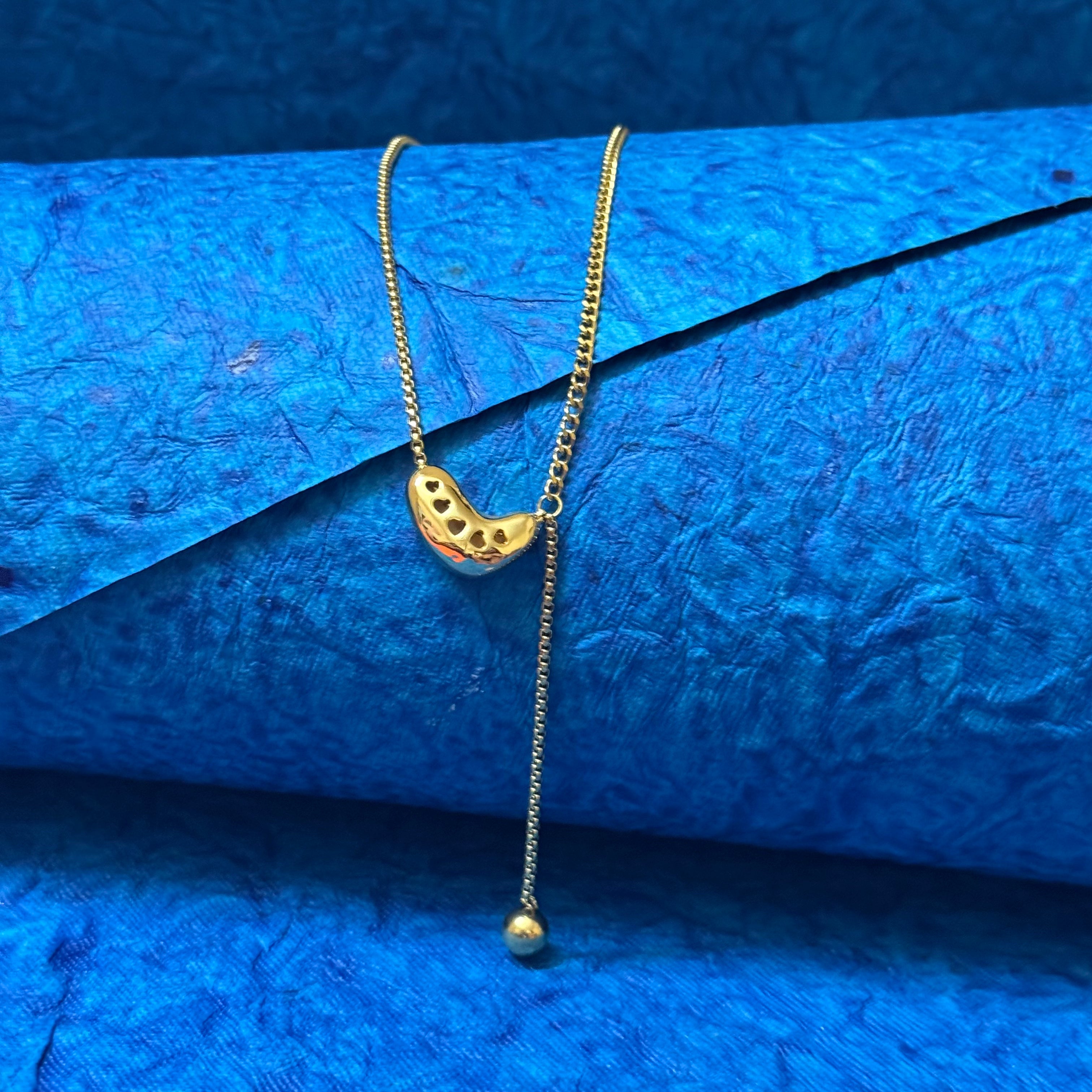 18k Gold Plated Chunky Love Chain - Anti Tarnish