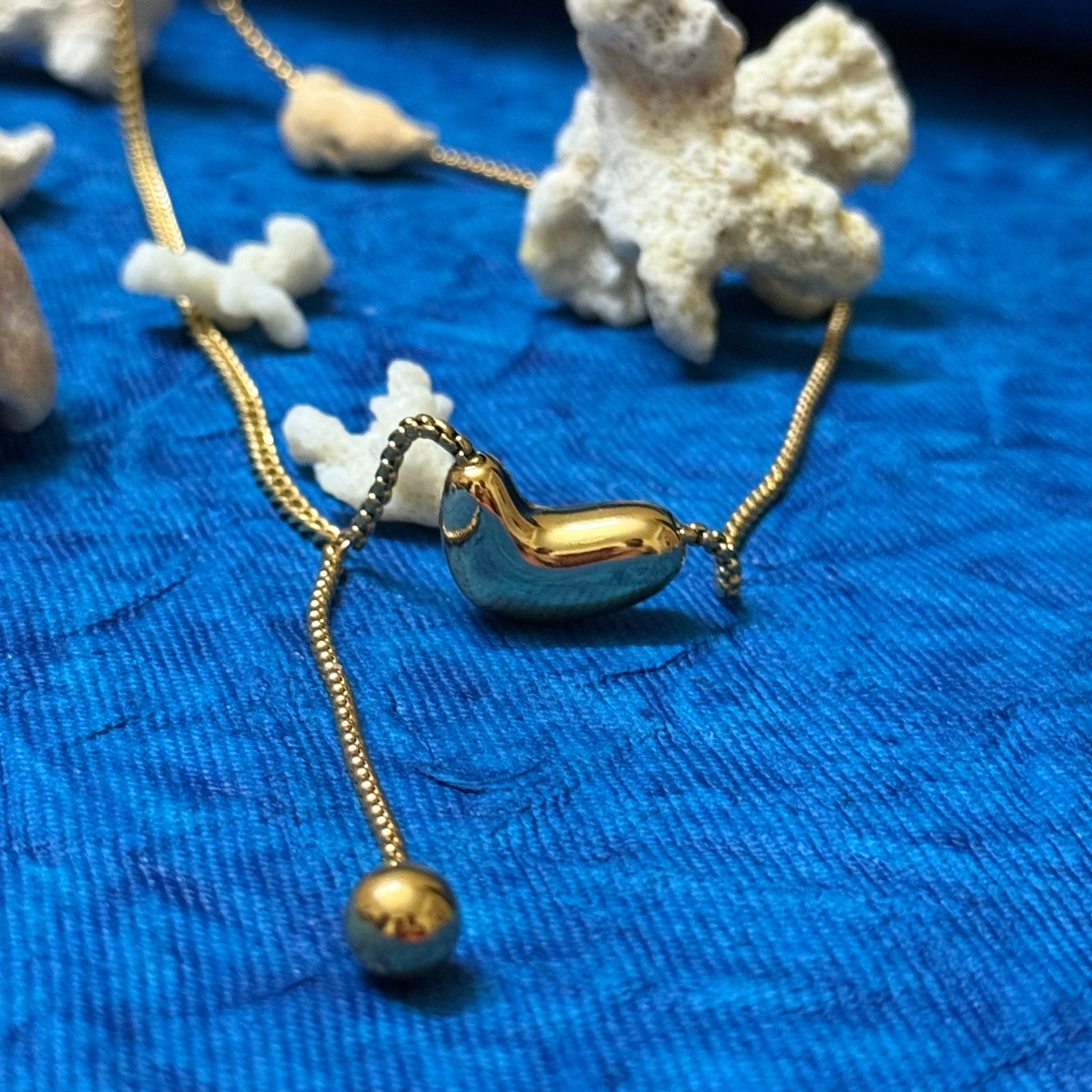 18k Gold Plated Chunky Love Chain - Anti Tarnish