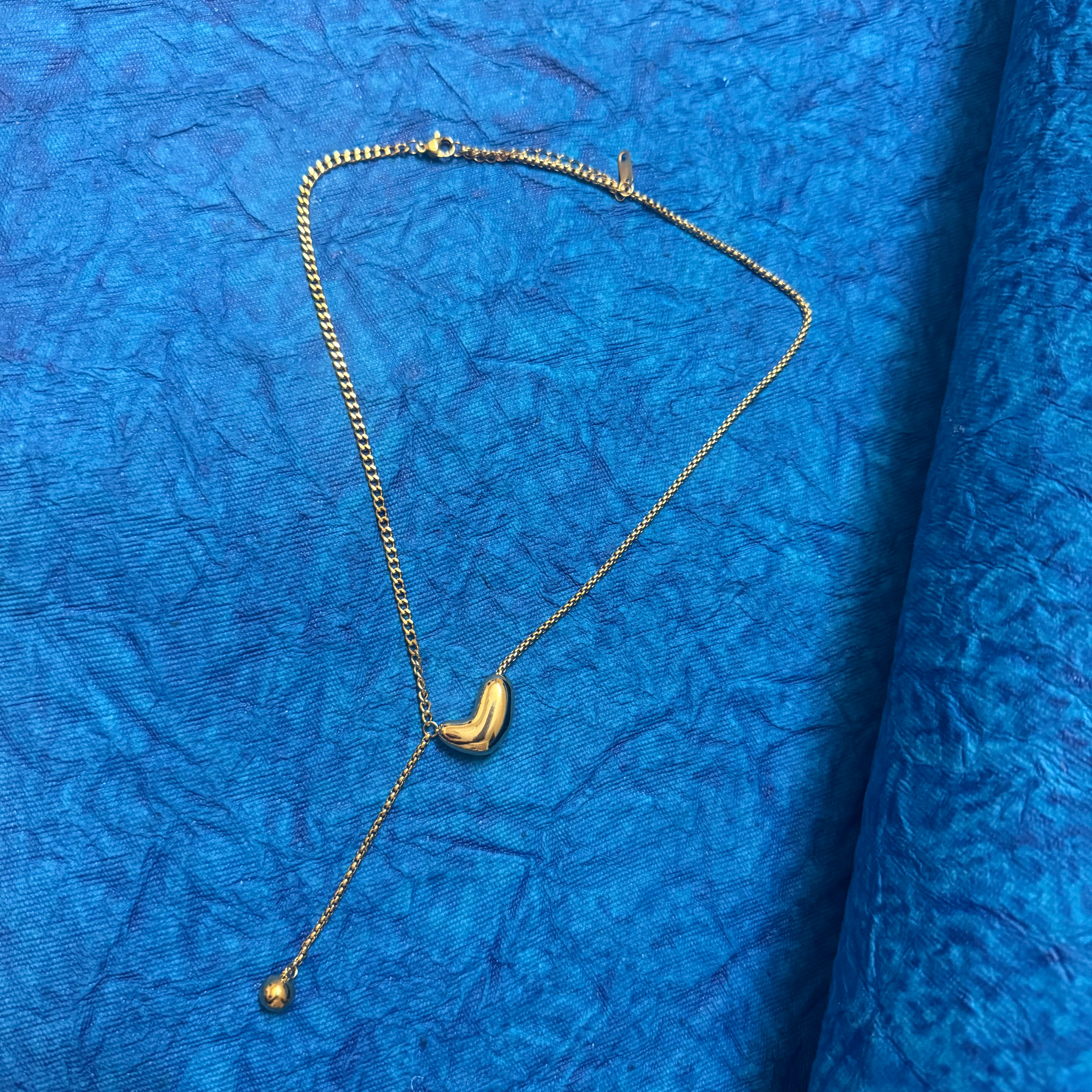 18k Gold Plated Chunky Love Chain - Anti Tarnish